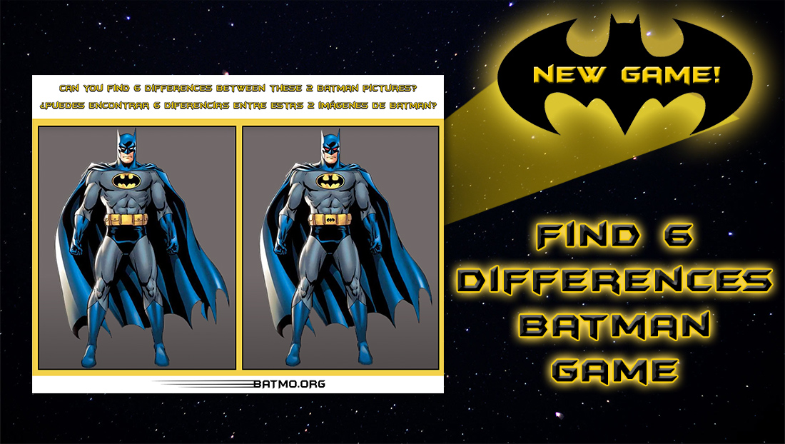 Find 6 Differences Batman Game